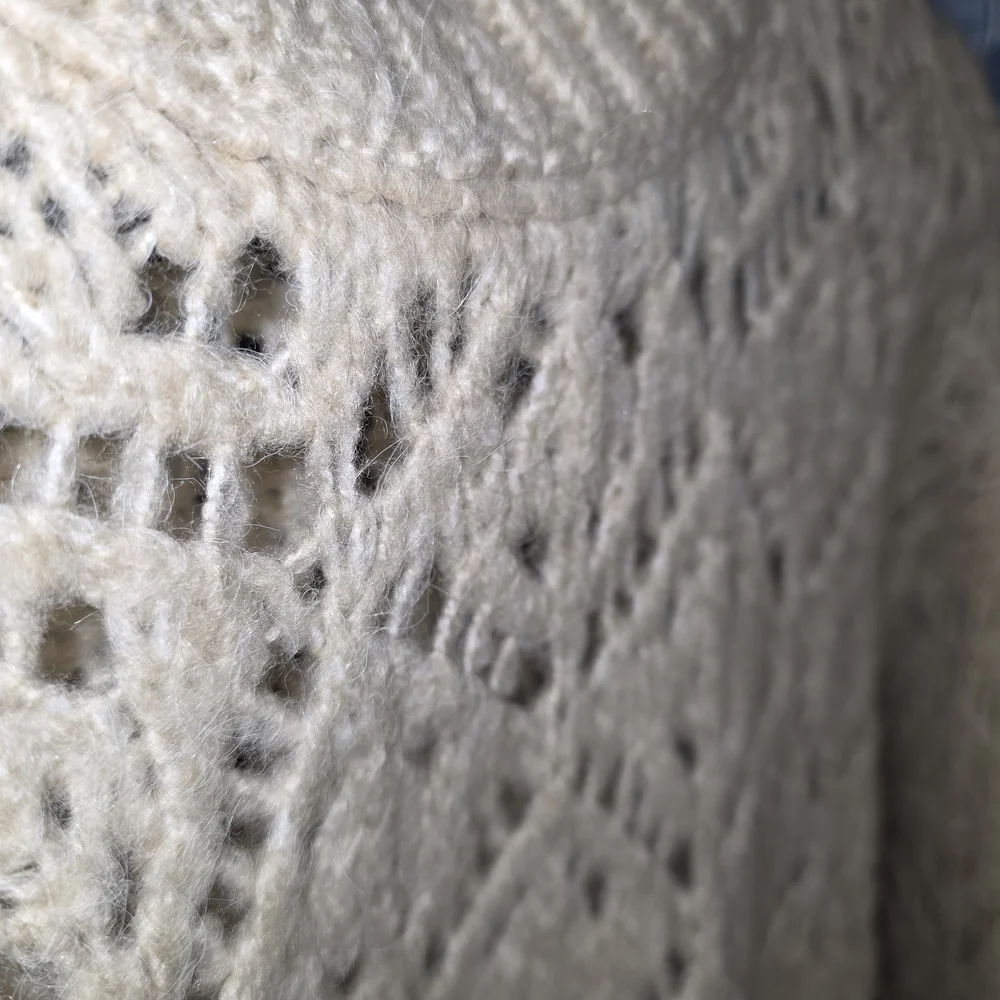 Zara Beige Open-Knit Sweater - Picture 3 of 3